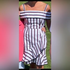 Wayf Multicolor Off-Shoulder Dress